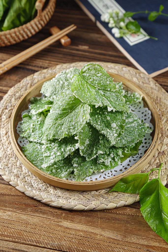 Application of Breading Premix on Crispy Mulberry Leaves
