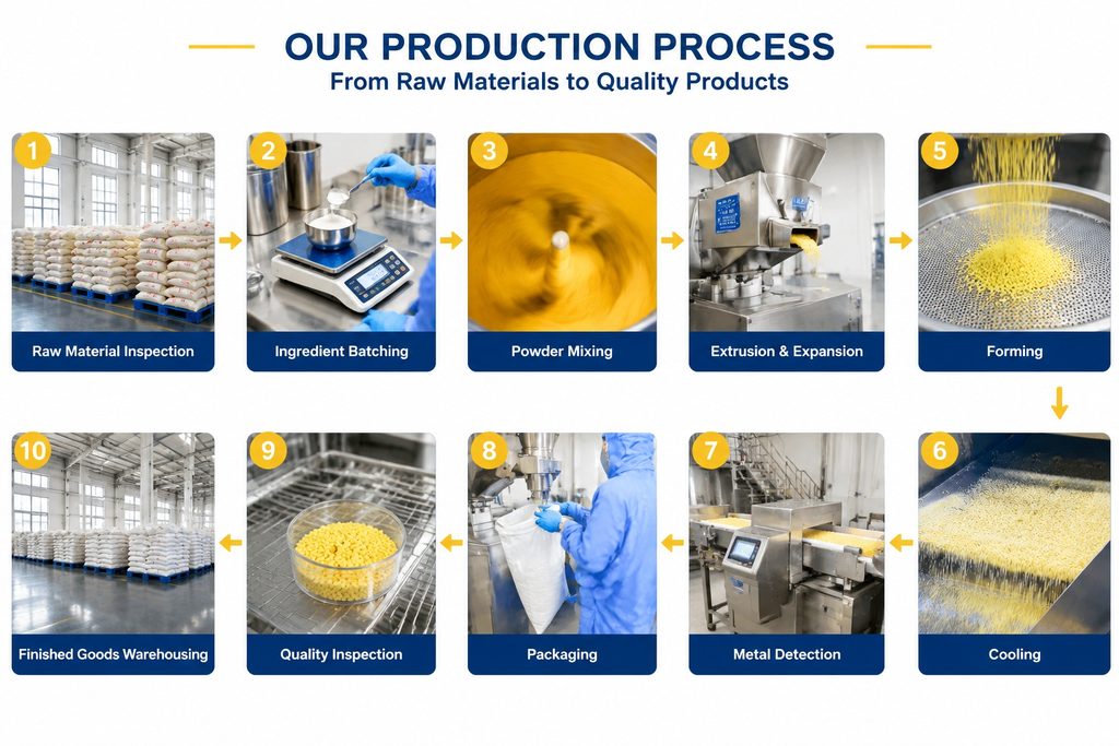 Snowflake crumbs manufacturing process flow chart