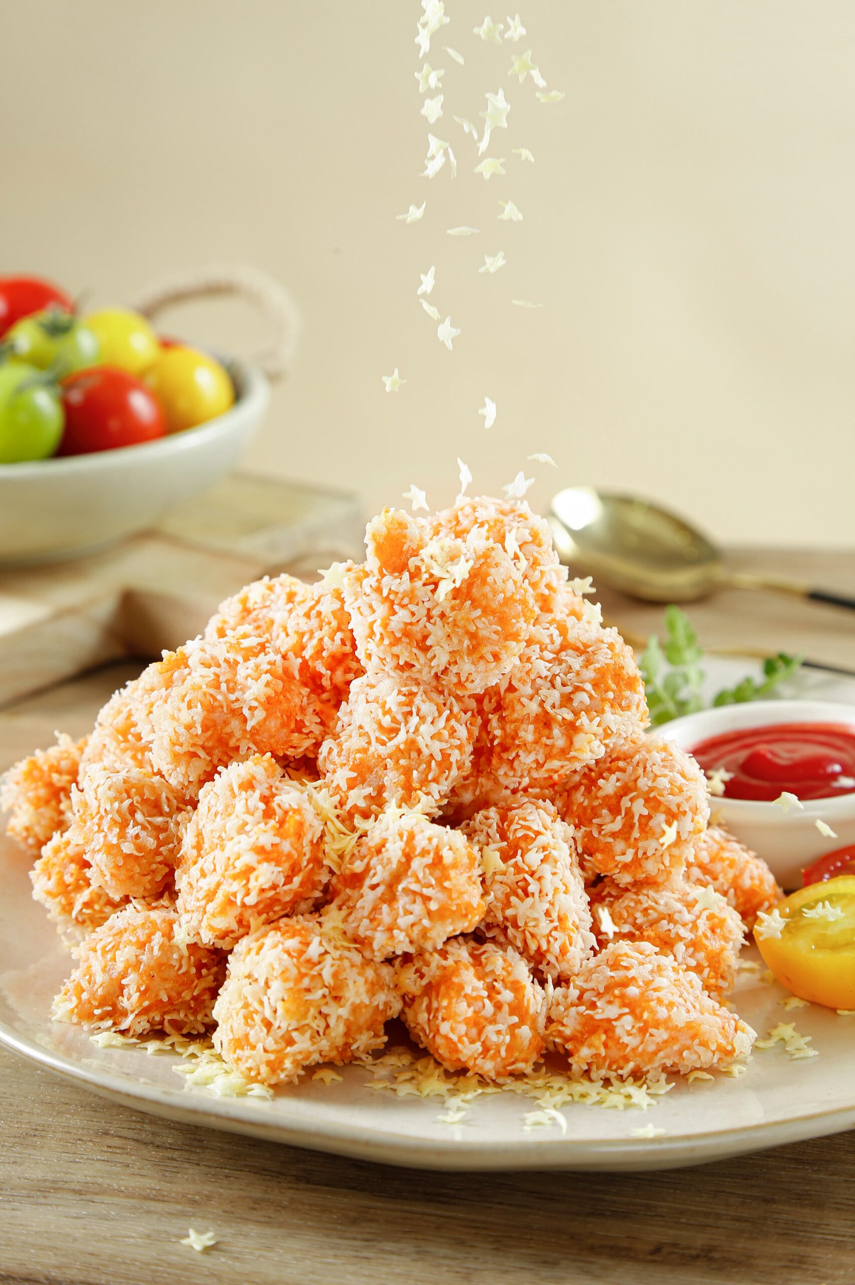 flaky bread crumbs